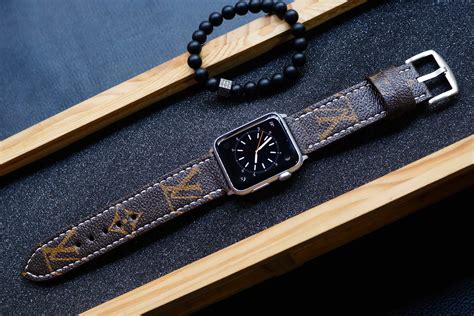 lv louis vuitton luxury high end apple watch band|Upcycle LV Apple Watch Band made from real Louis Vuitton Canvas.